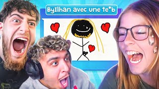 Ce dessin a failli me faire BAN Twitch ft Byilhann Flamby Aneyaris amp Sanymaaa [upl. by Cocke]