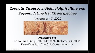 Zoonotic Diseases in Animal Agriculture amp Beyond A One Health Perspective [upl. by Aliban354]