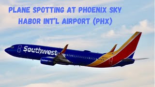 Plane Spotting Phoenix Sky Harbor Intl Airport PHX Feat AA Retro Livery And More [upl. by Placeeda]