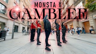 KPOP IN PUBLIC Monsta X  Gambler OT5 version  Dance cover by Monspace  Barcelona [upl. by Akeinahs]