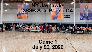 Game 1 NY Jayhawks 3SSB Seal Beach CA July 20 2022 [upl. by Enniroc]