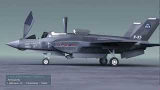 F35 B  Lightwave and Nuke  3D model and compositing [upl. by Banerjee755]