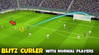 Secret How To Do Blitz Curler With Normal Players in eFootball 2024 Mobile [upl. by Favianus]