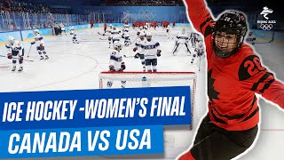 Canada vs USA  Womens Ice Hockey Gold Medal Match  Full Replay  Beijing2022 [upl. by Gothart]