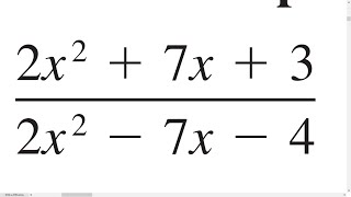 Simplificación De Fracciones Algebraicas Ej 1 [upl. by Nadnarb]