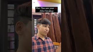 You saw your ex after breakup 🤣shorts ytshorts funny relatable love shortvideo [upl. by Ilojne]