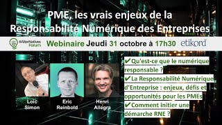 PME les vrais enjeux de la Responsabilité Numérique des Entreprises RNE [upl. by Nere938]