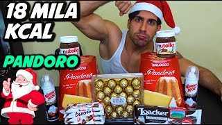 18000 CALORIES PANDORO  Man Vs Food Christmas edition [upl. by Vivie860]