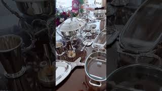 Silver Elegance  Latest Decor  Recent trends  Latest Kitchenware  Tabletop decor moderndecor [upl. by Notsnorb]