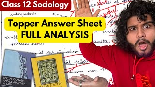 🔥 Write like this to score 100 in SOCIOLOGY  Toppers ANSWER SHEET Analysis  Class 12 🌍 [upl. by Reggy]