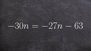 Solving an equation when you have a variable on both sides [upl. by Nnyleitak]