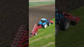 New Holland T6180 tractor Onland Ploughing 😎 FlyingPixelsPhotography [upl. by Rie600]