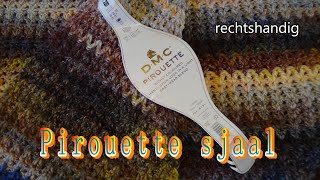 Haken  tutorial 563 Pirouette sjaal [upl. by Kiefer]