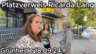 Platzverweis Ricarda Lang Grünheide 180924 [upl. by Karame653]