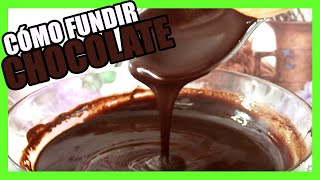 Cómo fundir chocolate 🍫 Trucos y consejos ✅ para el mejor Chocolate Fundido [upl. by Nesiaj]