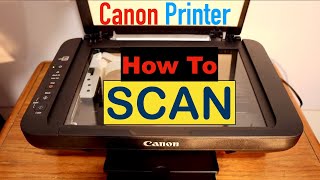 How To Scan With Canon Printer [upl. by Rebekkah]