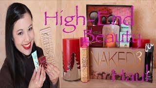 HIGHEND BEAUTY HAUL Urban Decay Naked 3 Benefit Real Techniques [upl. by Rockie975]