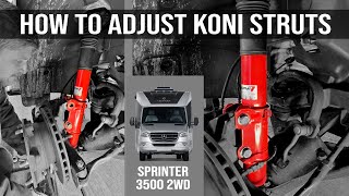 The Perfect Strut Adjustment for the Sprinter 3500 2WD Using Koni Part 872657 [upl. by Vinay613]