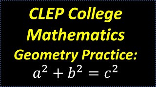 CLEP College Mathematics – Geometry Practice Problem  Do Great On The CLEP [upl. by Nairadal285]