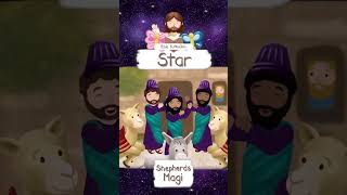 STAR MAGI WISE MEN VISIT JESUS · BIBLE STORIES FOR CHILDREN KIDS · ANIMATED CARTOON JESUS shorts [upl. by Heigl685]