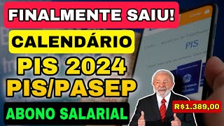 FINALMENTE Governo divulga calendário de pagamento do PISPasep 2024 VEJA AS DATAS E OS VALORES [upl. by Asilrac]