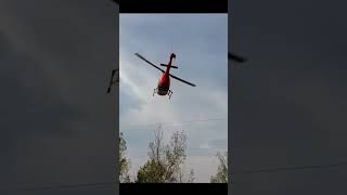 Flywing Bell 206 IdahoVertiBird desert flight Metallica [upl. by Anirroc282]