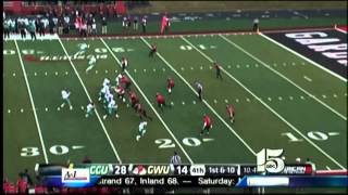 COASTAL CAROLINA 38 GARDNER WEBB 14 [upl. by Vanda759]