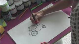 How to Draw Cars  How to Draw Tractors [upl. by Dnalor]