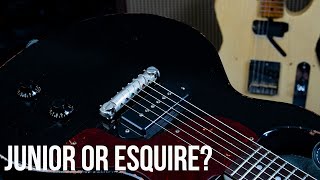 Les Paul Junior vs Esquire Part 1 [upl. by Lynus]