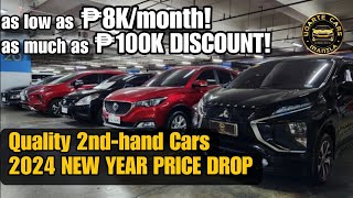 Second Hand Cars Price Drop in Philippines this New Year 2024  Save as much as 100k discount [upl. by Cherise]