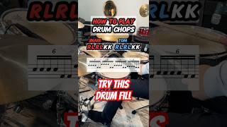 How to Play Drum Chops Drum Lesson drums [upl. by Nonnaihr973]