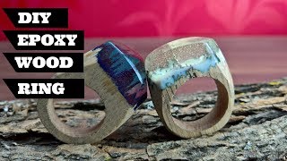 DIY Secret Wood Ring Wood Resin Ring [upl. by Yemerej33]