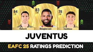 FC 25  JUVENTUS PLAYER RATINGS PREDICTION 🔥🤯  EA FC 25  ft Vlahovic Douglas Luiz Cambiaso [upl. by Rotow]