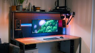 How to Build a CableFree Desk with BuiltIn Lights USB Outlets  More [upl. by Ardnahsal875]