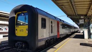 Vertrek van NMBS MS96 473 als IC Int 19718 naar LilleFlandres 🇨🇵 uit Kortrijk [upl. by Hancock]