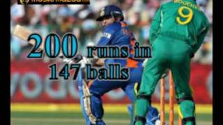 Sachin Tendulkar First ODI double century 200 not out [upl. by Kier]