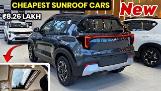 Top 5 Cheapest Sunroof Cars in india🔥सबसे सस्ती सनरूफ वाली कारें  Affordable Sunroof Cars In 2024 [upl. by Fenny454]