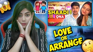 quotLOVE or ARRANGE MARRIGE  QnA With My Wife 😂quot Reaction Video DesiGamers AmitBhai [upl. by Dera]