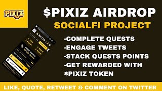 HOW TO FARM PIXIZ TOKEN FOR PIXIZ AIRDROP ON TWITTER [upl. by Tallula33]