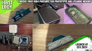 Crucial USB4 Portable SSD amp Desktop SSD Prototypes X9 Pro X10 Pro amp LPCAMM2 Memory Launched  CES [upl. by Fonda438]