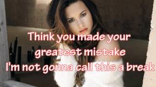 Demi Lovato  Mistake Lyrics [upl. by Teddi]