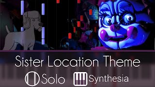 Sister Location Theme  Five Nights at Freddys  SOLO PIANO COVER  Synthesia HD [upl. by Leiria]