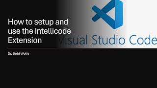 VsCode Tutorial IntelliCode extension setup and use A musthave for developers [upl. by Ranice805]