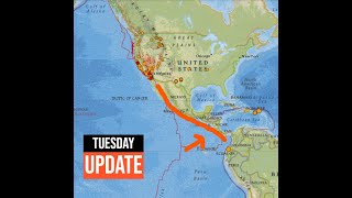 Southern California Earthquake activity Middle America Trench uptick Tuesday 10222024 [upl. by Dagny]