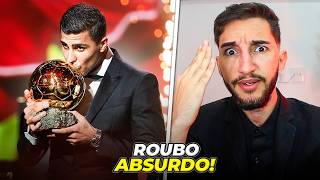 🚨RODRI ELEITO BOLA DE OURO Vinicius Júnior foi quotroubadoquot😡 [upl. by Karlik]