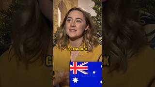 Saoirse Ronan Trying Different Countries Accent 😎😄 shorts [upl. by Akcirre]