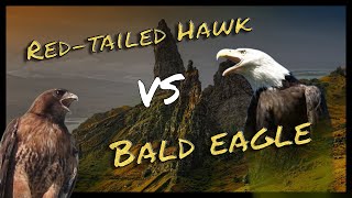 The Calls of the Bald Eagle and Redtailed Hawk [upl. by Lamaj]