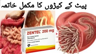 Zentel Tablet Albendazole  Uses Benefits Side effects Urdu Review [upl. by Annayehc]