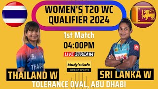 Live SLW Vs THAW Live  1st T20  Sri Lanka W Vs Thailand W  Tolerance Oval Abu Dhabi [upl. by Rosita640]