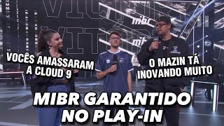 MIBR RGLMEISTER DÁ ENTREVISTA PARA RIOT APÓS MIBR GANHAR DA CLOUD 9 E GARANTIR VAGA PARA O PLAYIN [upl. by Asfah]